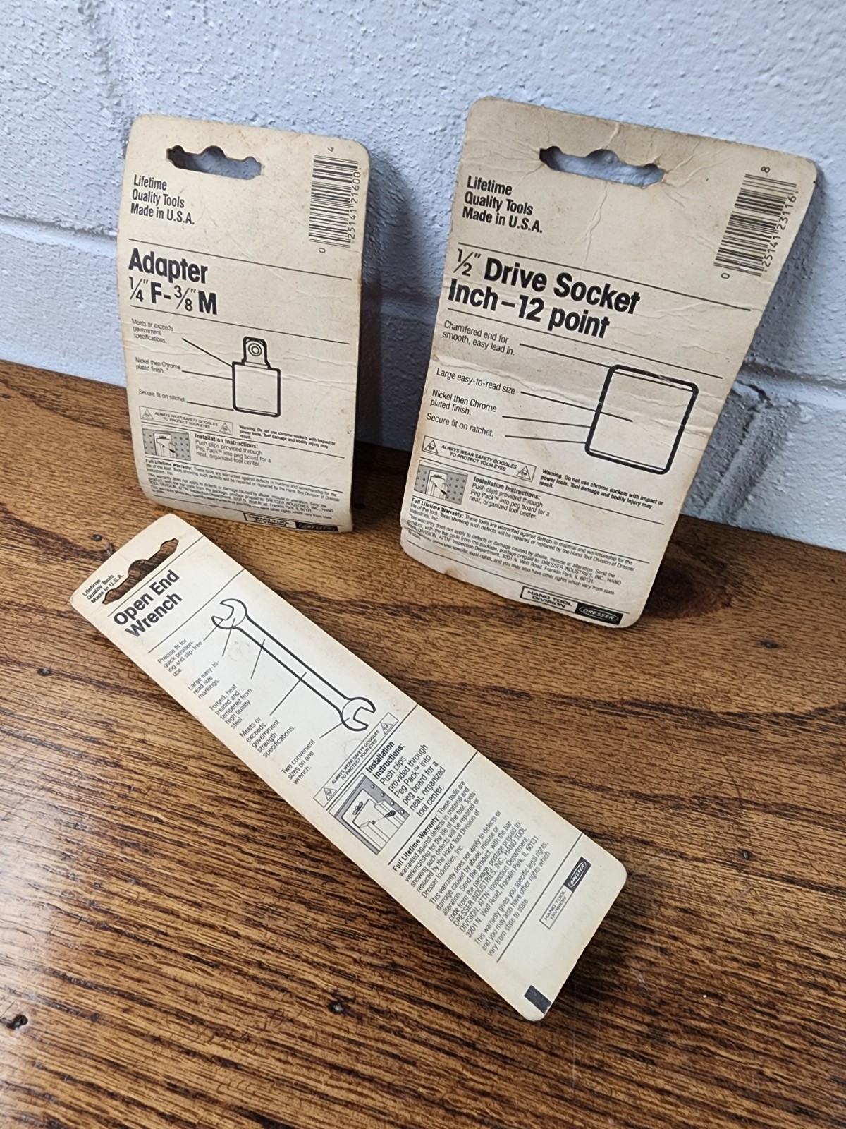 NOS Vintage S-K Tools Peg Pack Lot – Mostly 3/8” Sockets