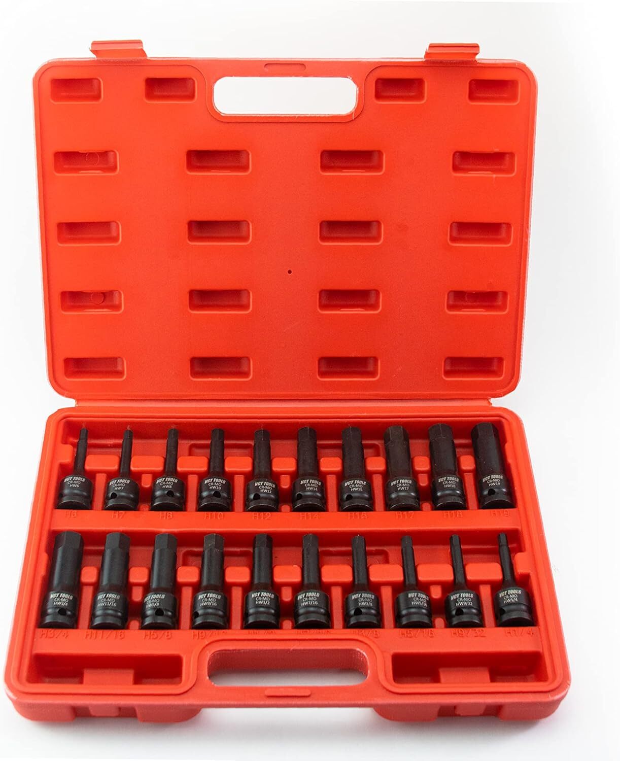 1/2″ Drive Master Impact Hex Bit Set, 20 Piece Hex Driver Socket Set, Allen Bit