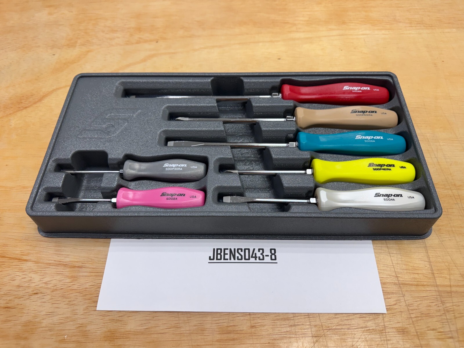 Snap-on Tools MULTI-COLOR 7pc Hard Grip Combination Screwdriver Set SDDX70AMC