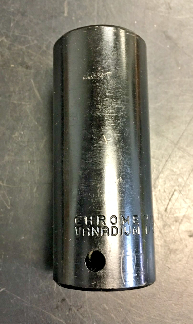 7/8″, 22mm, Chrome Vanadium 1/2” Drive Impact Socket, 6-Point, Heavy Duty Tool