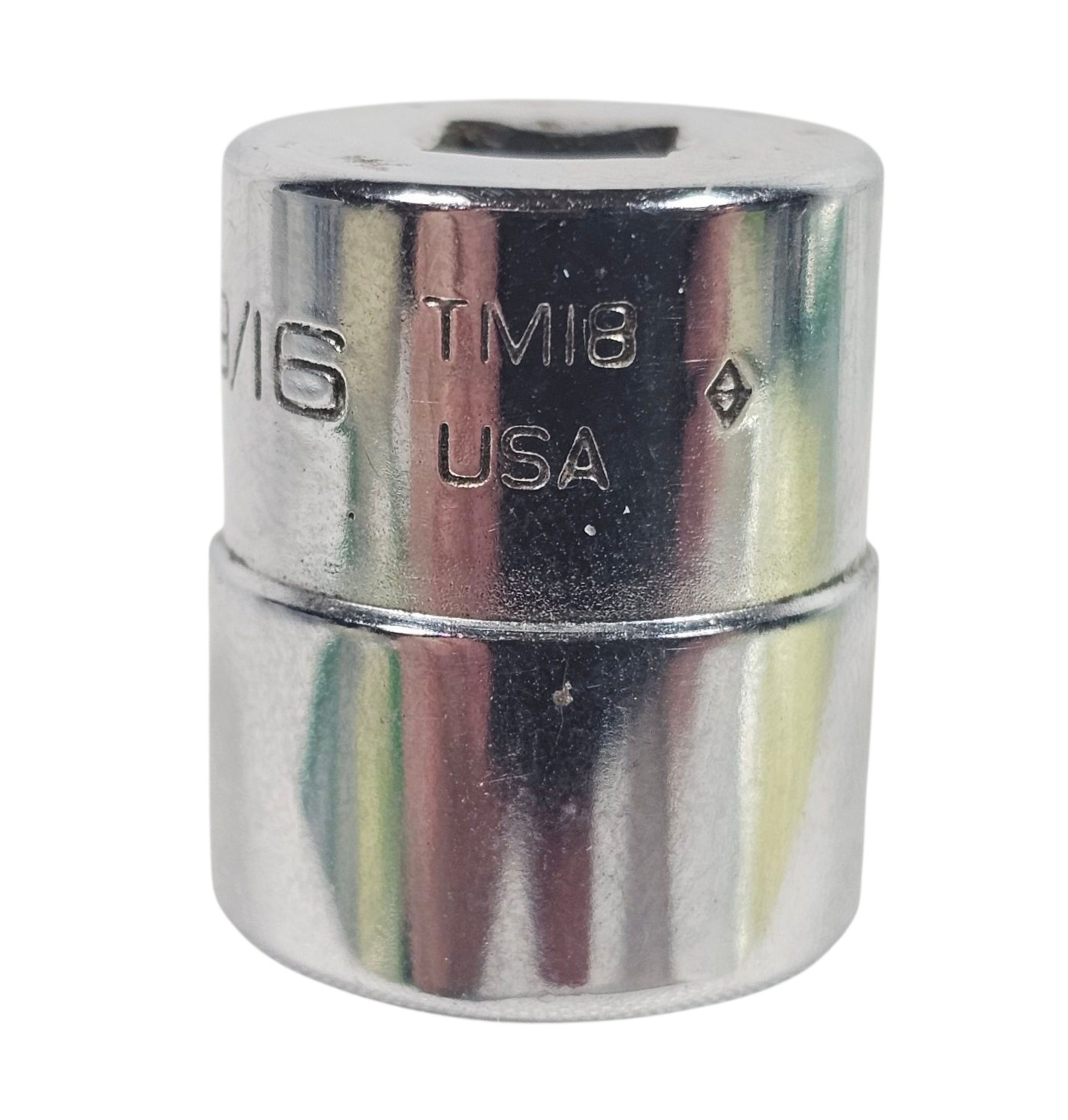 Snap On ¼” Drive 9/16” 6 Point Shallow Chrome Socket TM18