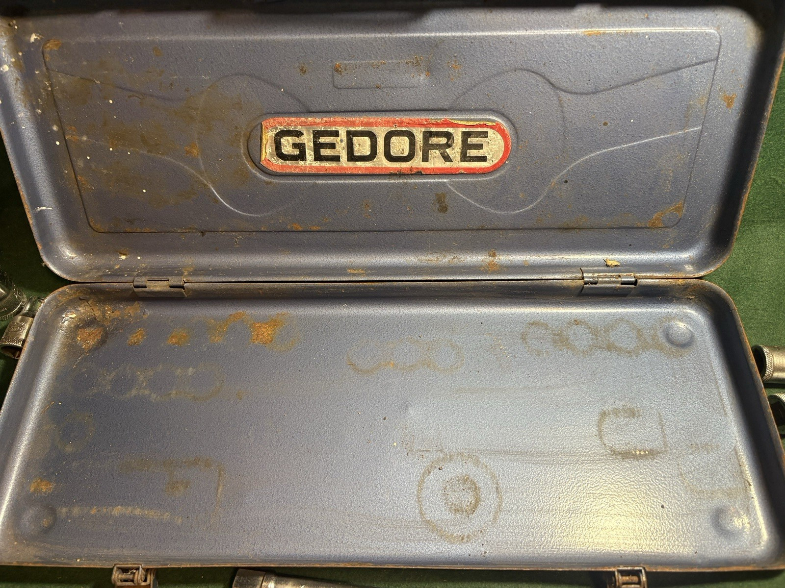 Vintage Gedore D19 TMAX Metric & Imperial 1/2 Drive Socket Set Germany Complete