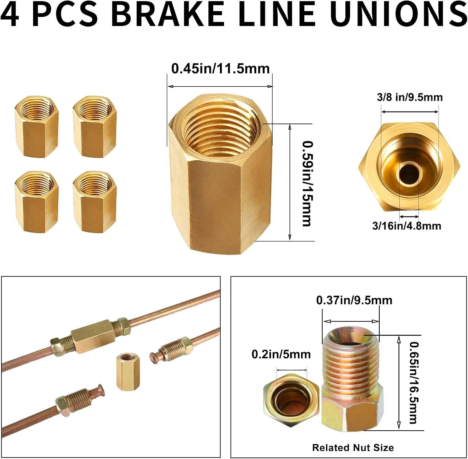 1/4 in x 25 ft Brake Line Flaring Tool Kit – Automotive Repair Set | All-in-O…