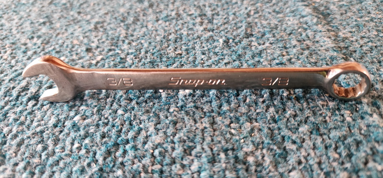 Snap-on USA, 3/8″, 12-Pt. Short Length Chrome Combo Wrench OEX120B! Grind Marks.