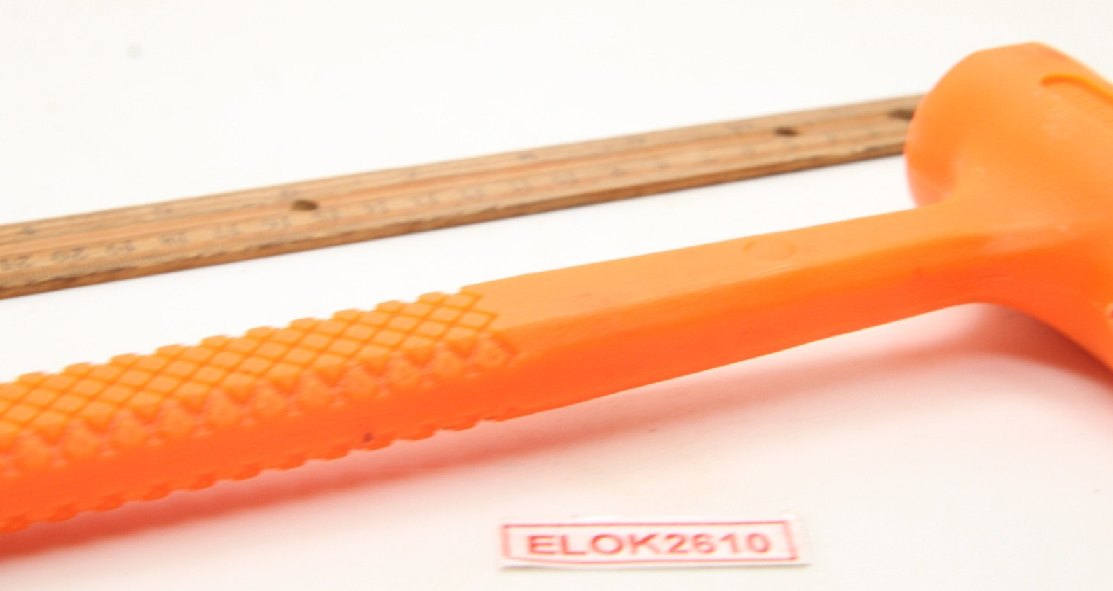 Hyper Tough 1 lb. Dead Blow Uni-Cast Hammer Orange Textured Grip