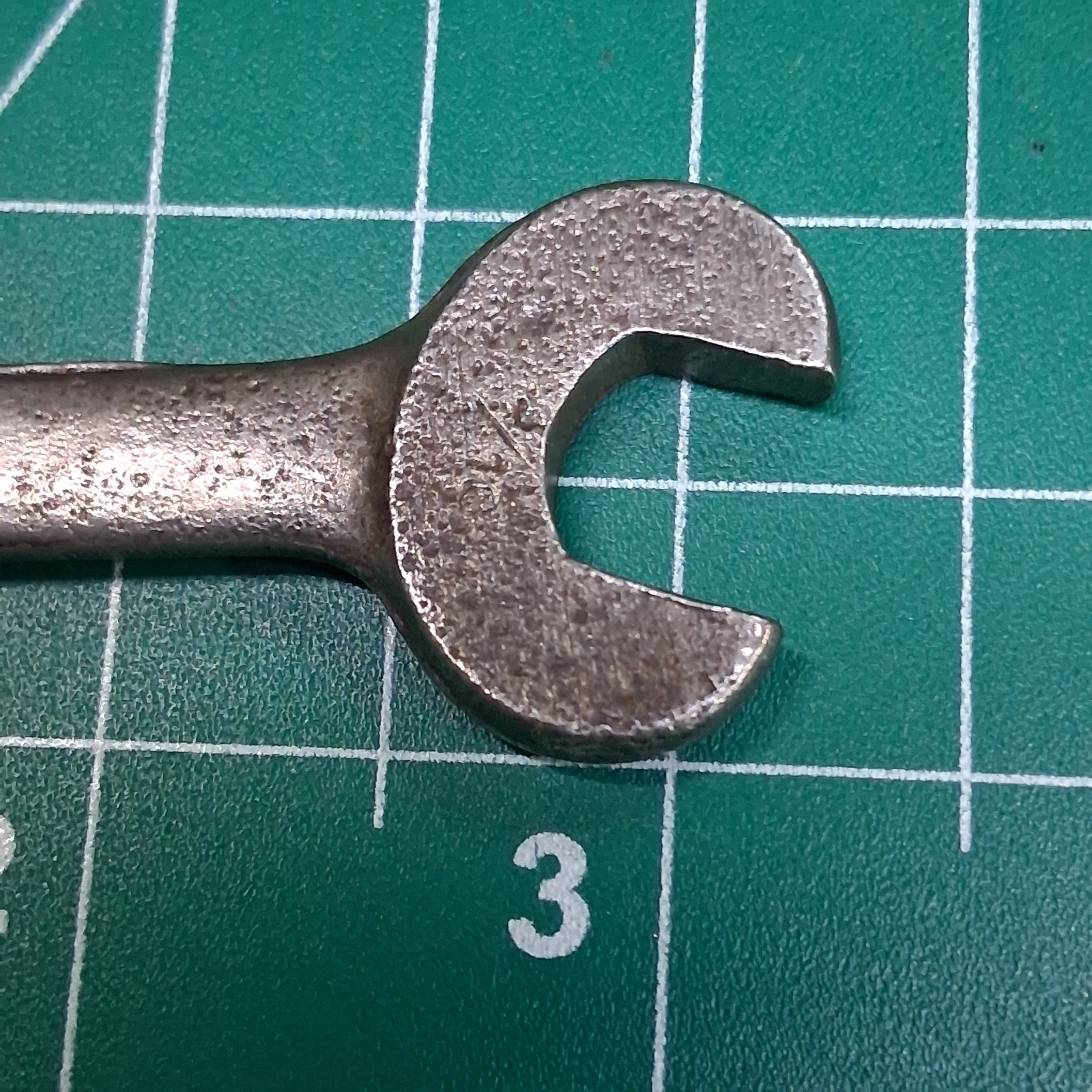 Vintage W&B 13/32″ x 5/16″ Drop Forged SAE 3″ Double Open-End Wrench