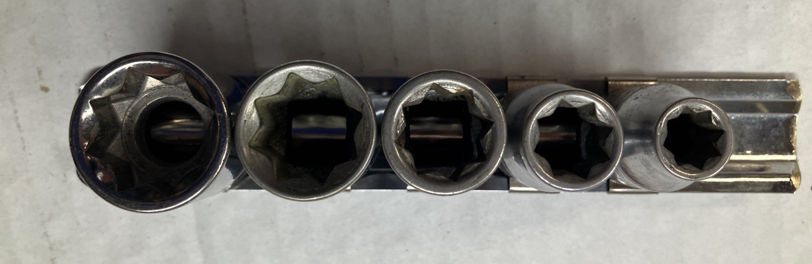 USED CRAFTSMAN 8PT (DOUBLE SQUARE) SOCKETS – 3/8” Drive