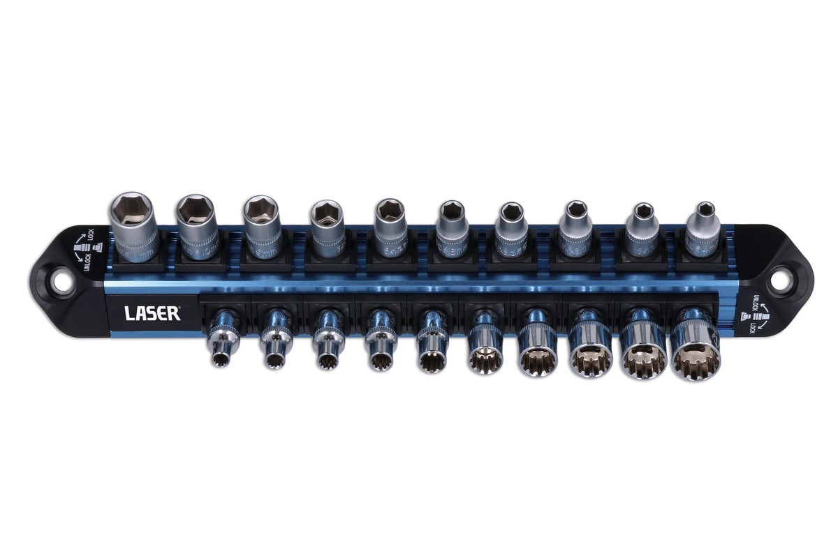 Laser Tools 9239 1/4″D Magnetic LocSoc Double Rail