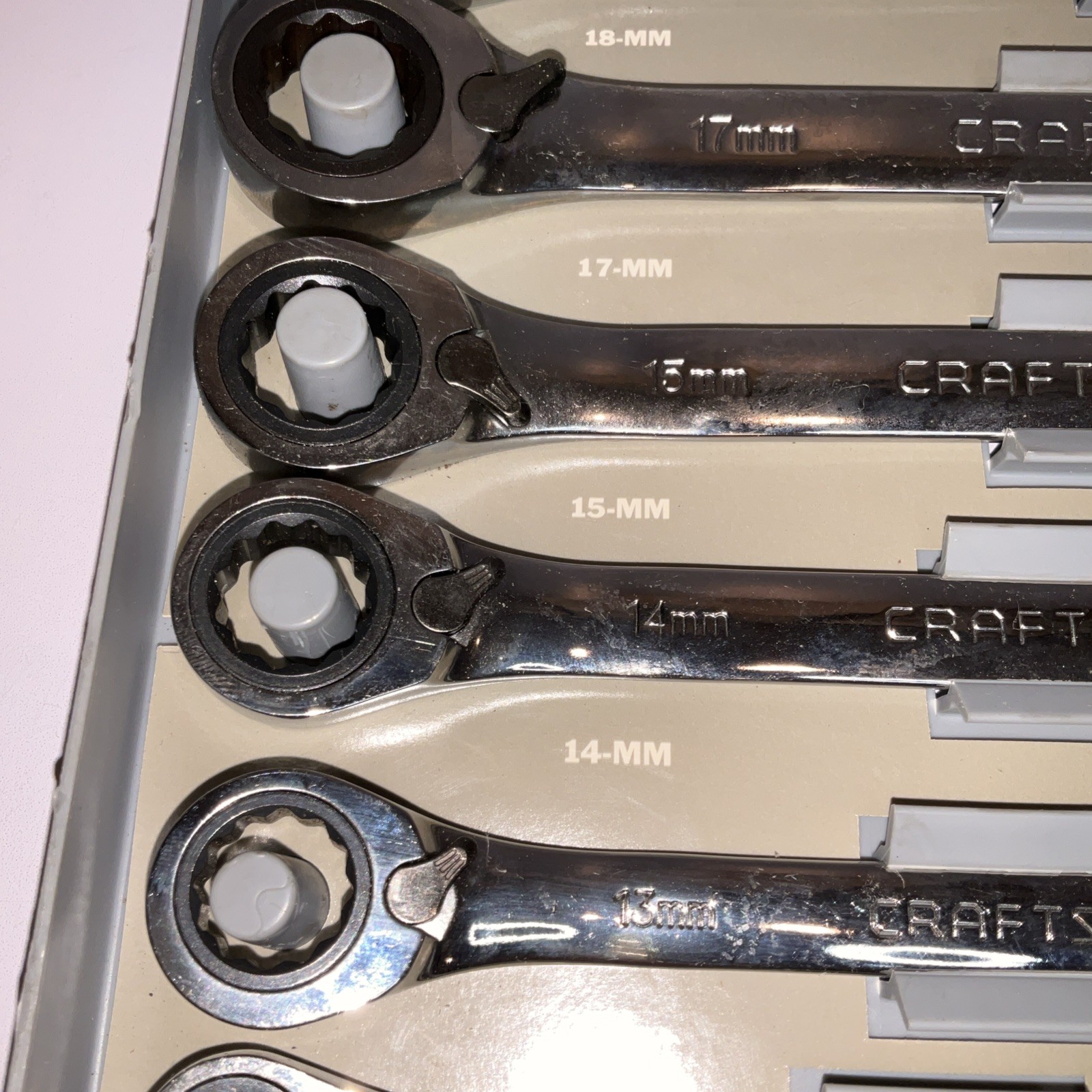 Craftsman 942405 8pc Metric Reversible Ratcheting Wrench Set USA 🇺🇸 8-18mm
