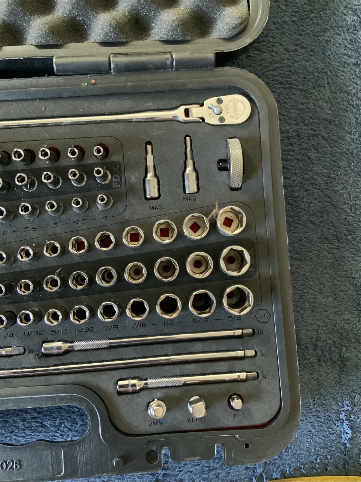 Snap On 1100tmpbfr, 100pc 1/4” Drive Sae General Service Set…good Shape….see Pic