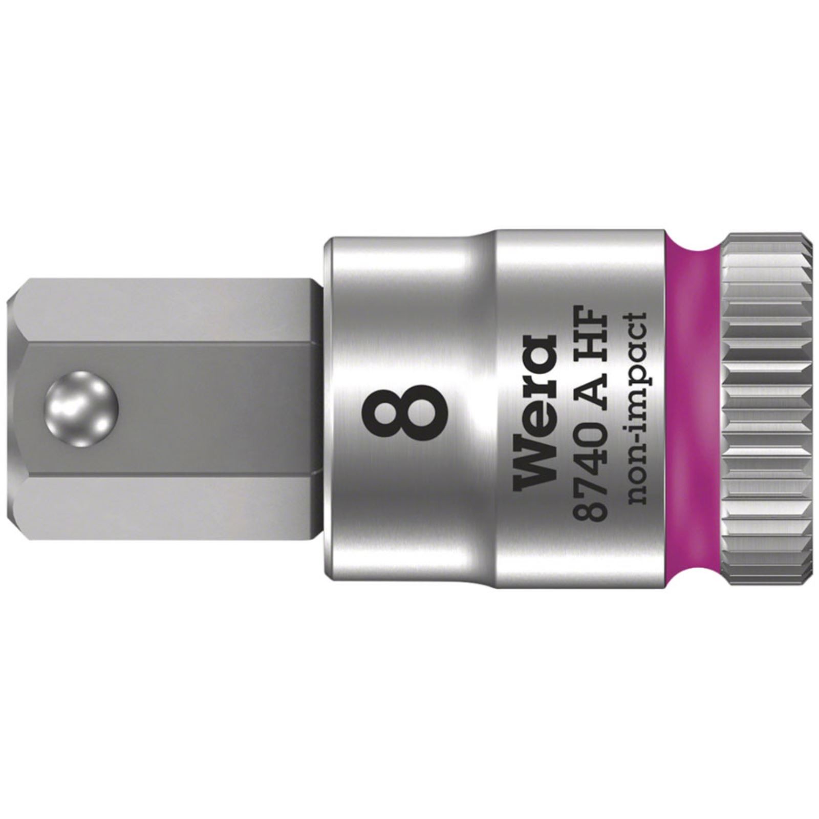 Wera 8740A HF Zyklop 1/4» Drive Hex 8.0 x 28mm with HF 05003339001