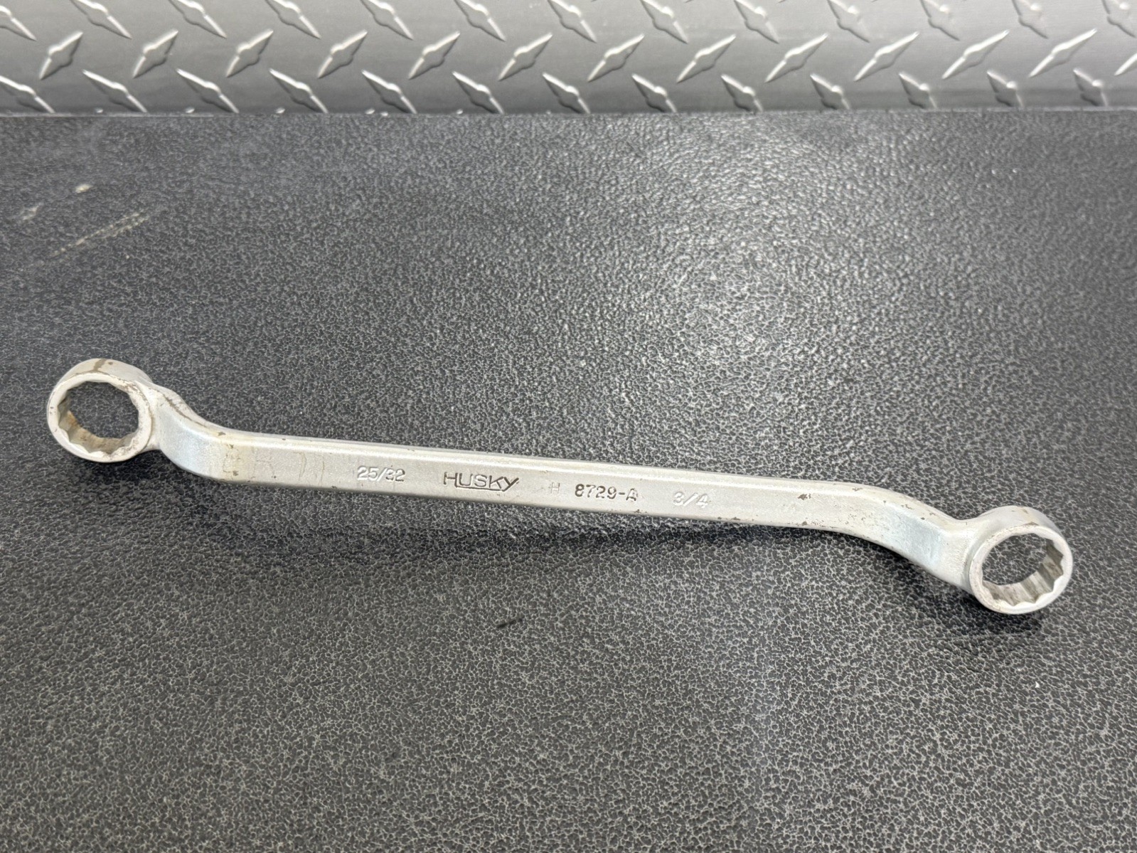 Husky 25/32″ x 3/4″ Offset Box End Wrench SAE H 8729-A USA Made