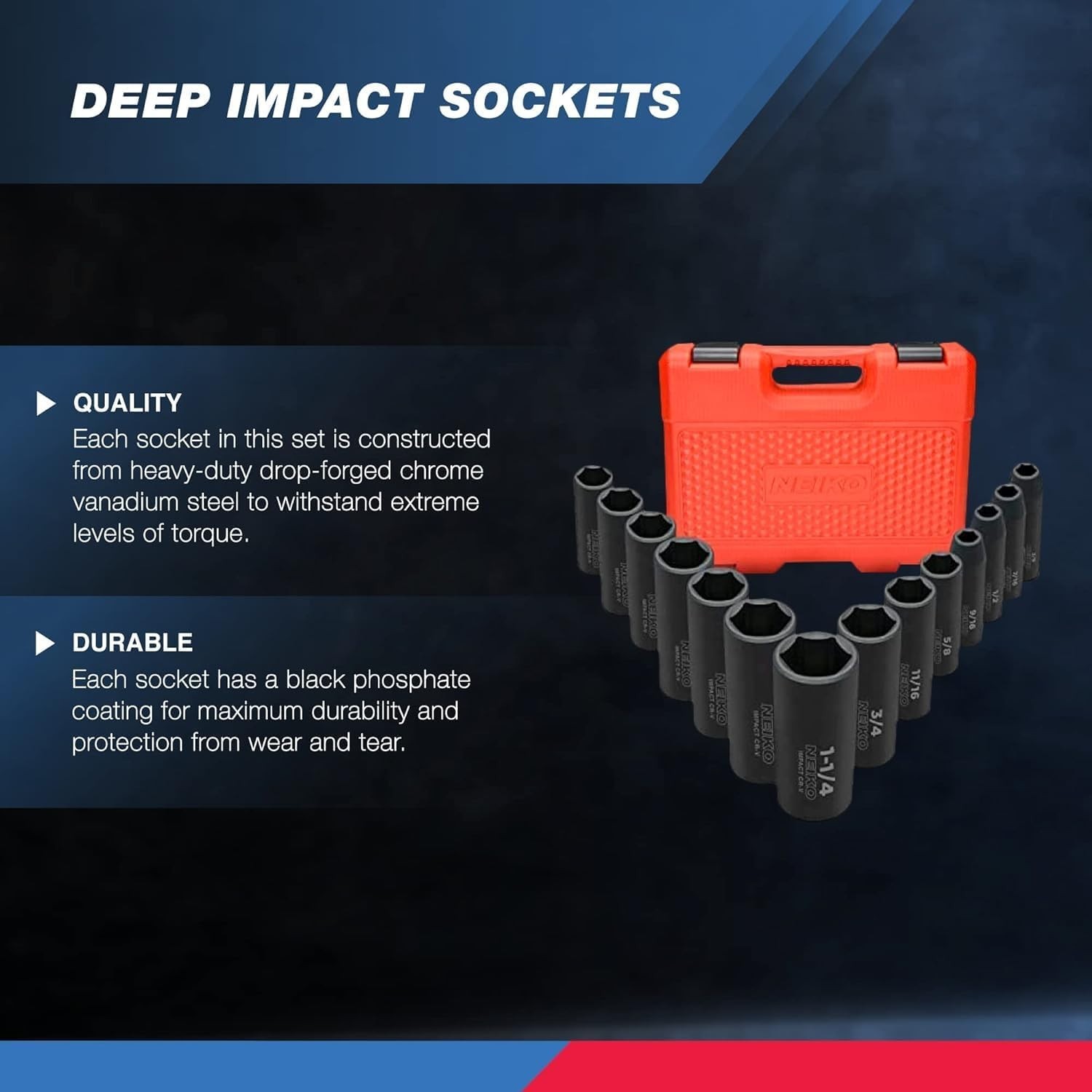 Heavy Duty Impact Socket Set