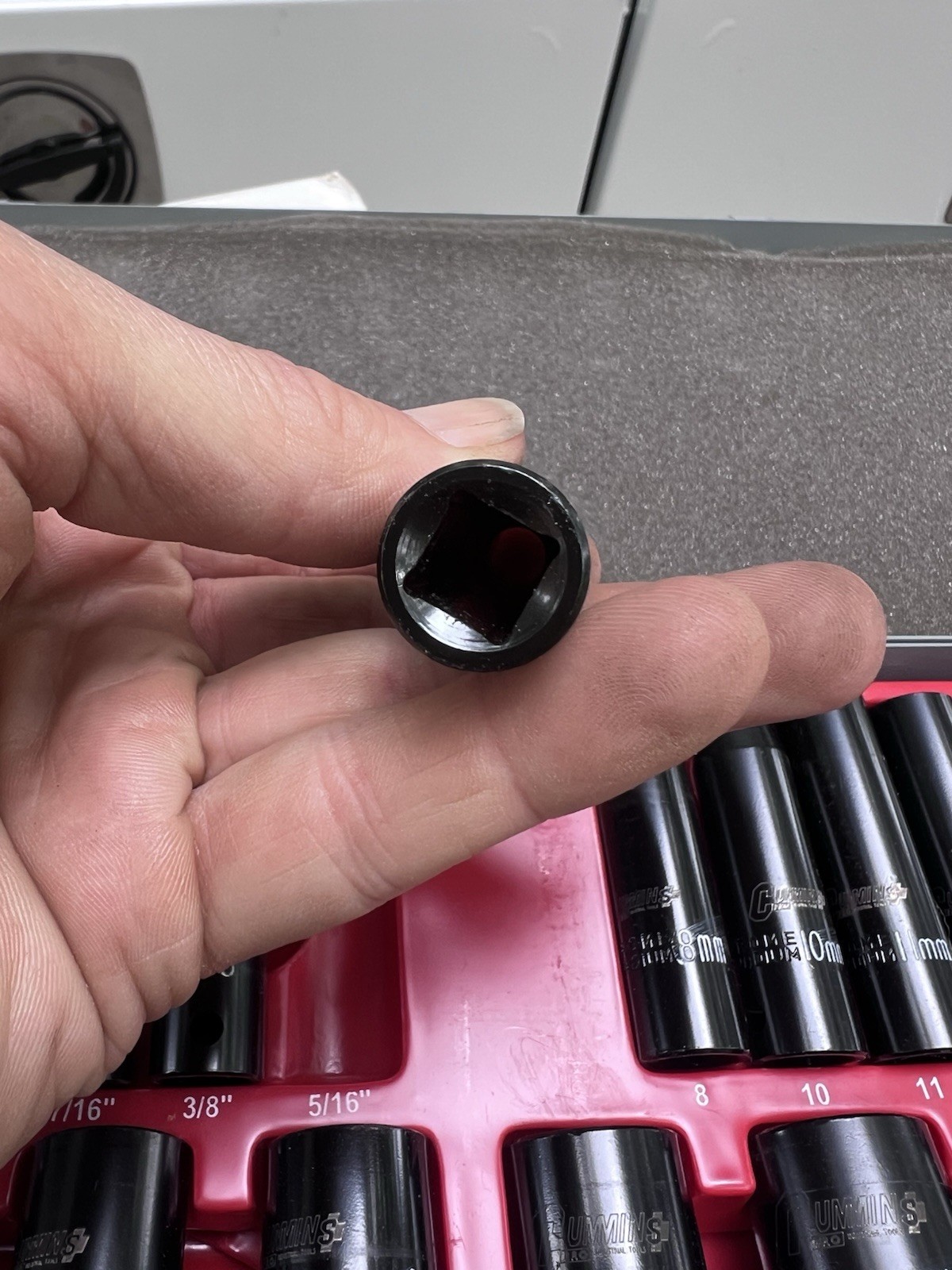 Chrome Vanadium Cummins Impact Socket Set 37 PC Set W/ Travel Case