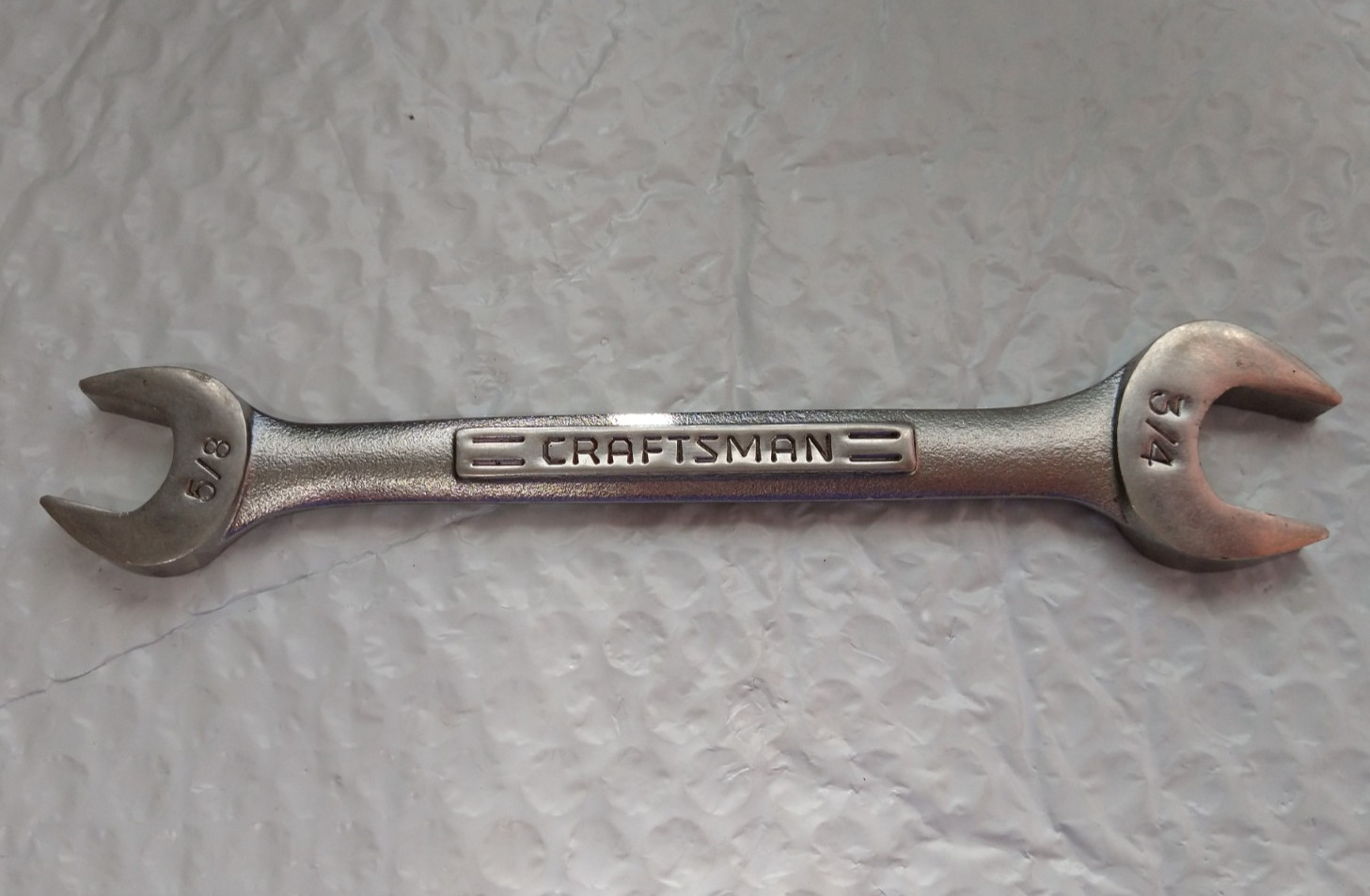 CRAFTSMAN TOOLS USA VV44582, 5/8″ x 3/4″ DBL. OPEN-END WRENCH, 7.75″ LONG.