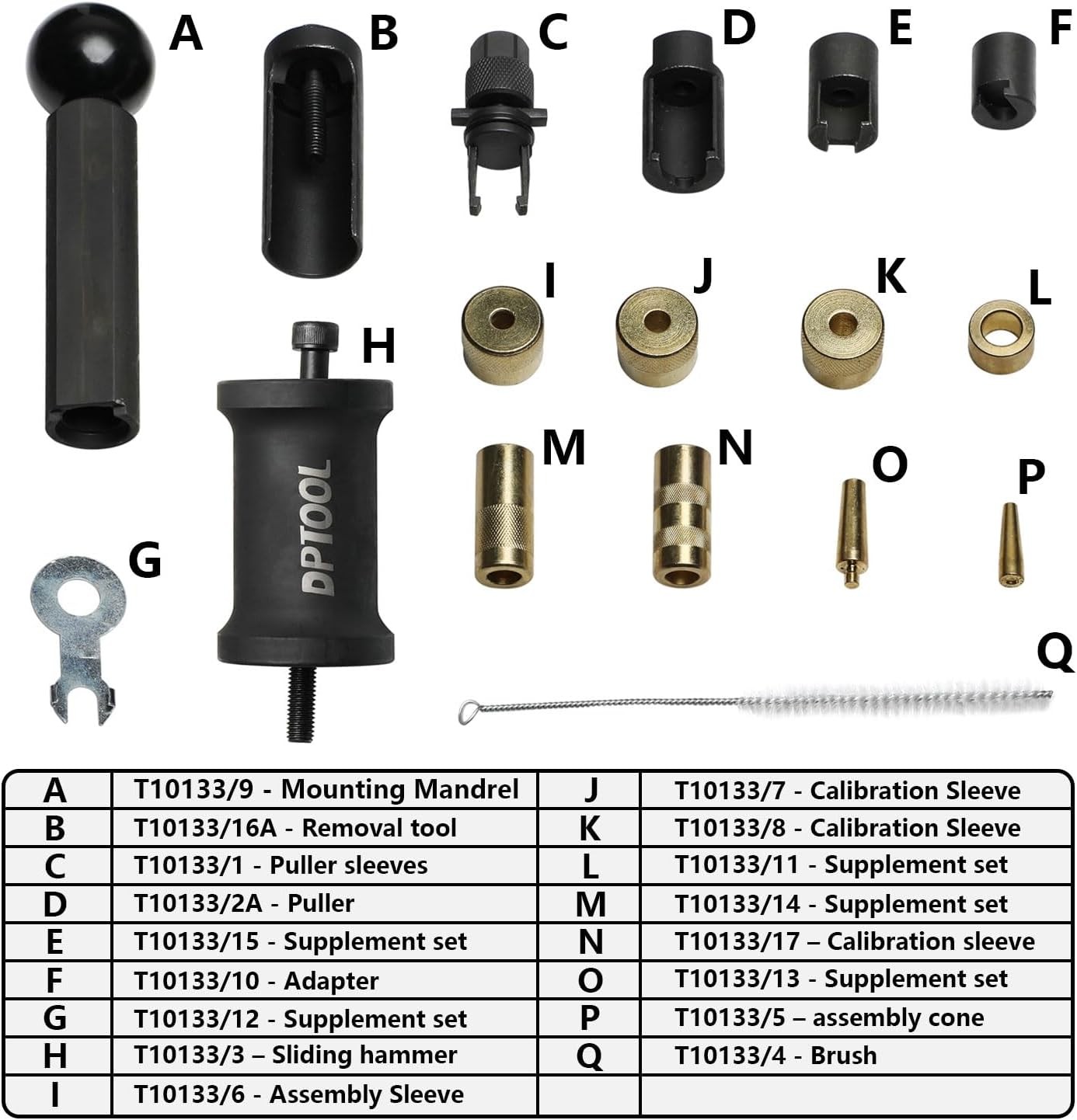 Fuel Injector Puller Set for Audi VW 1.4 1.6 1.8 2.0 2.7 3.0 3.2 3.6 V6 V8