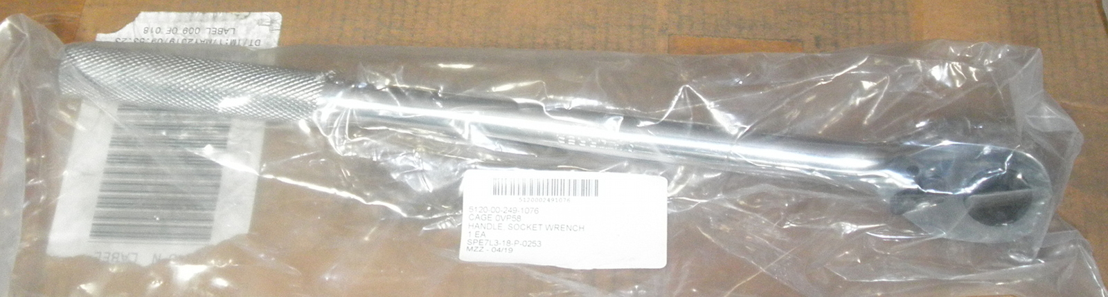 New 3/4 in. Drive Ratchet Urrea 5649 20″ Chrome Reversible 5120-00-249-1076
