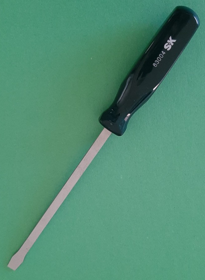 NOS NEW SK S-K Tools 6″ Long Shank Flat Tip Slotted Screwdriver 83004 France 1J