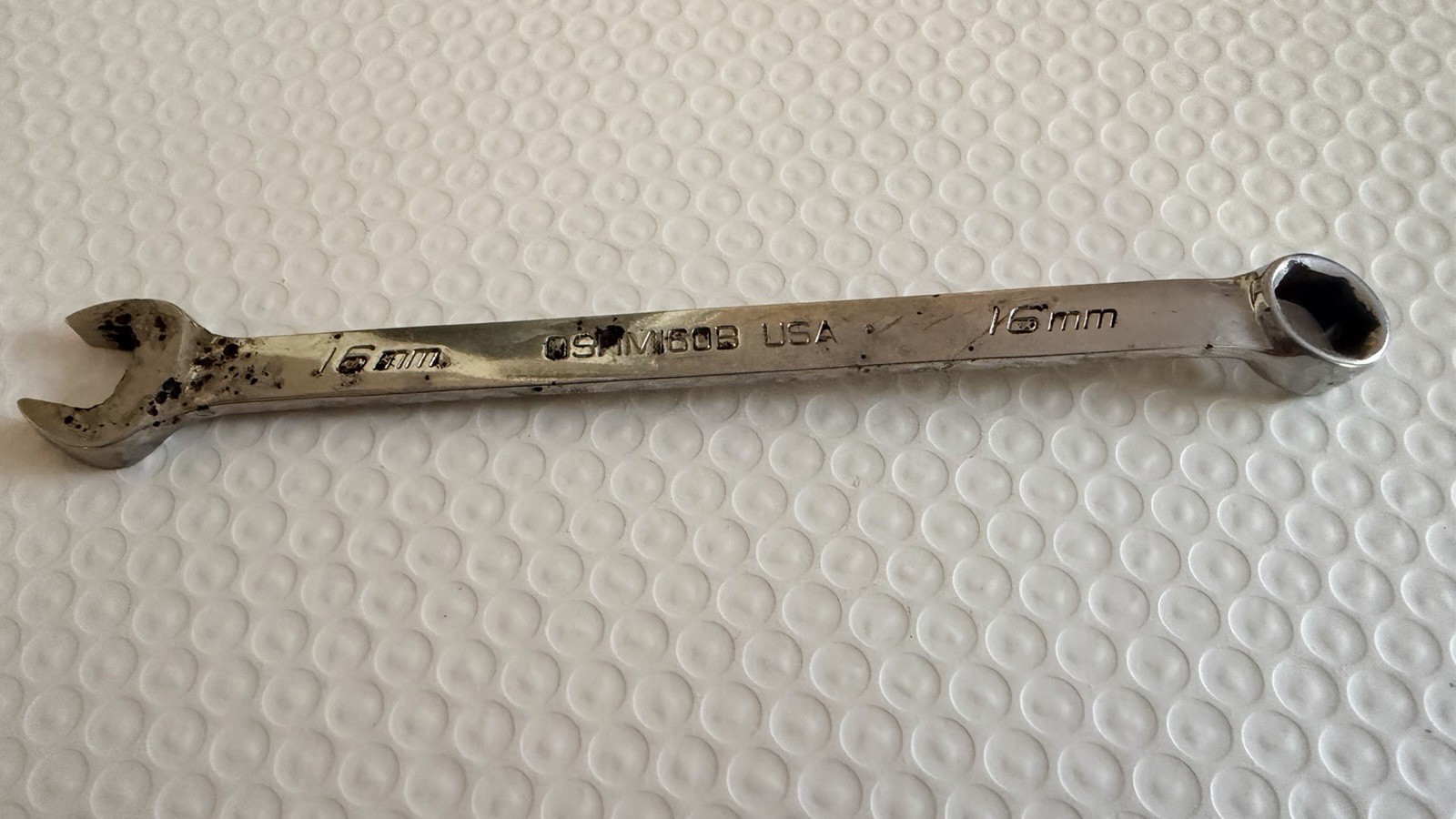 Snap-On Tools USA Flank Drive 6 Point Combination Wrench Metric OSHM160B 16mm