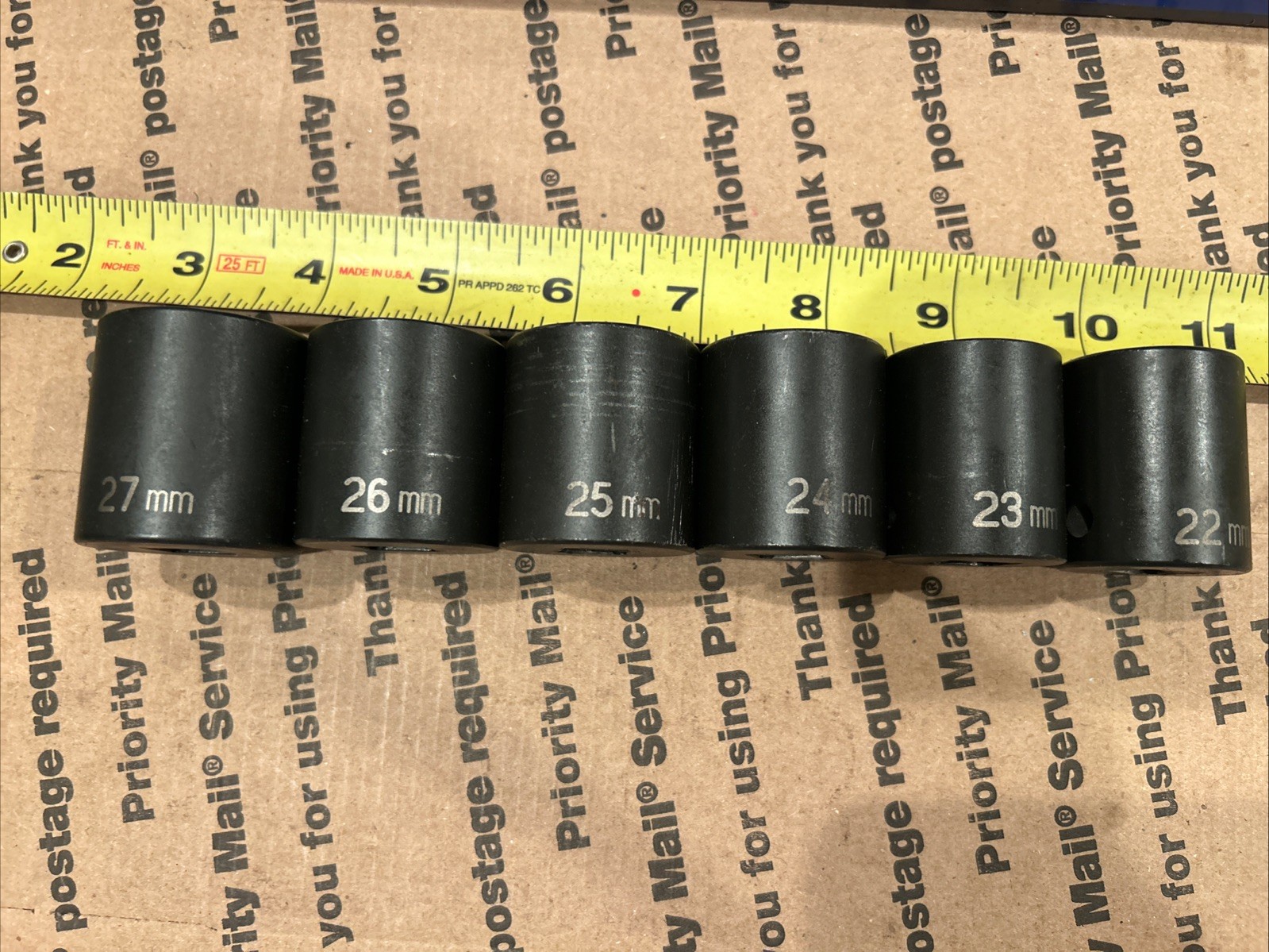 Grey Pneumatic 1/2″ Dr. 22mm – 27mm Shallow Metric Add On To Snap On 310IMMYA