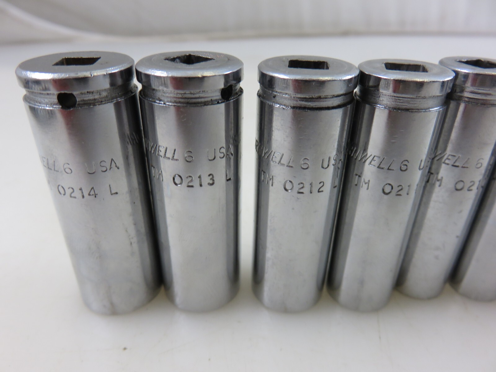 Cornwell TM 1/4″dr. METRIC Deep Socket Set 4mm-14mm 6pt 11pc w/Rail Made In USA