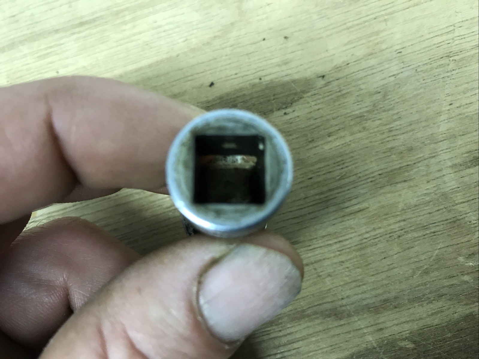 3 pieces Snap On USA 3/8-1/2 Adapter, 3/8 U-joint, And 3/8 Flat Bit