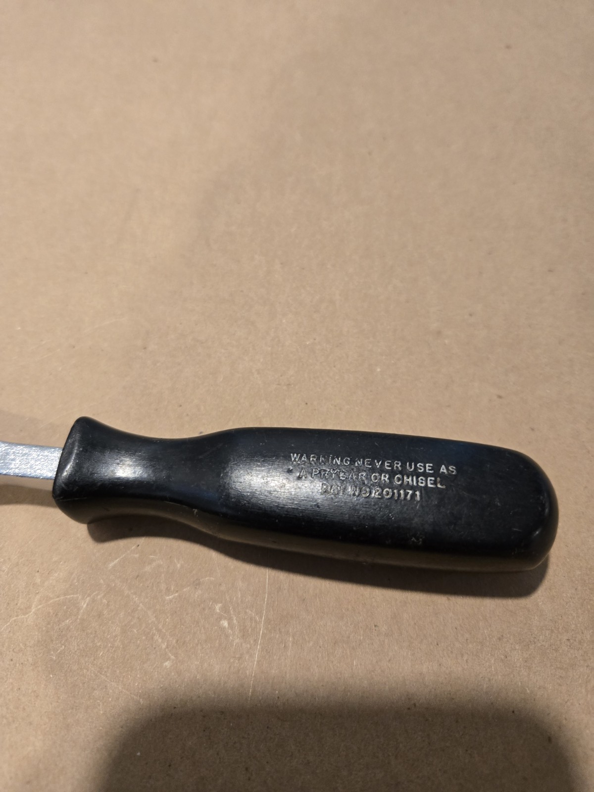 Snap On 7-1/4″ Long Ridgid Carbon Scraper Black Hard Handle USA Read Ad CSA8