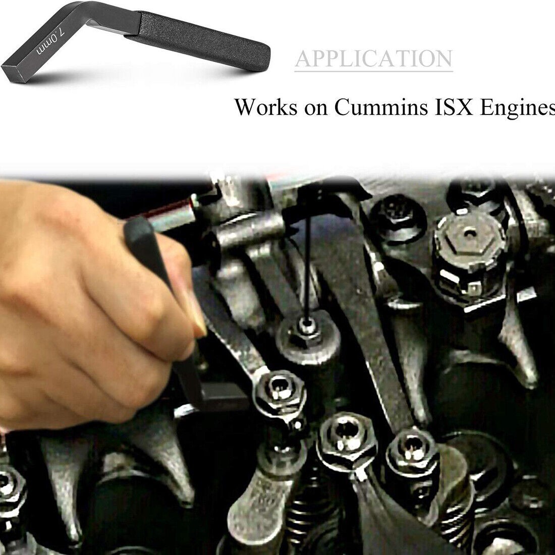 Brake Adjustment Tool 7MM 3163530 Jake Brake Feeler Gauge for Cummins ISX Engine