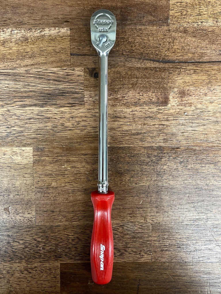 *NEW* Snap On Tools 1/4″ Drive XL CLASSIC RED THLLD72 Hard Handle Ratchet