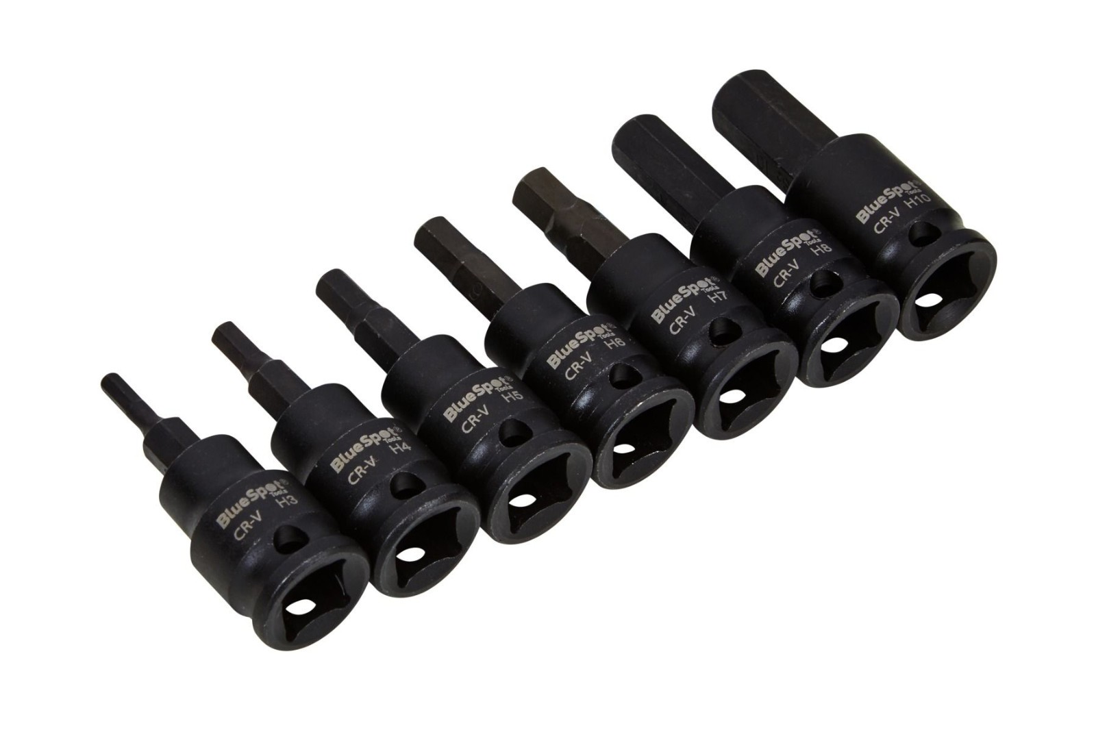 Blue Spot Tools 7 Piece Hex Bit Allen Socket Set 3/8 H3-H10 LIFETIME GUARANTEE