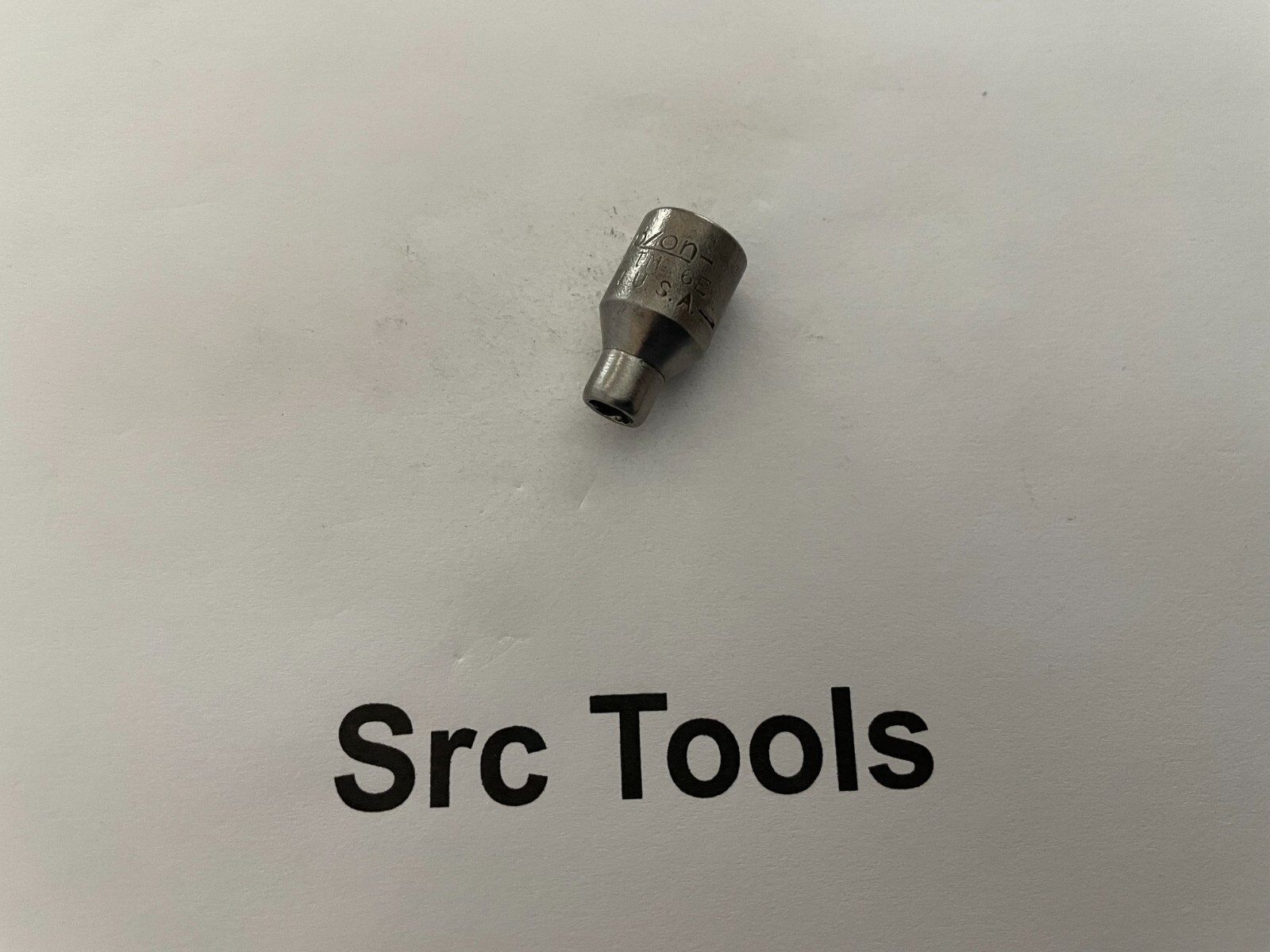 RARE 1944 Snap-On Tools USA 1/4″ Drive 3/16″ SAE 6pt Midget Chrome Socket TM-6