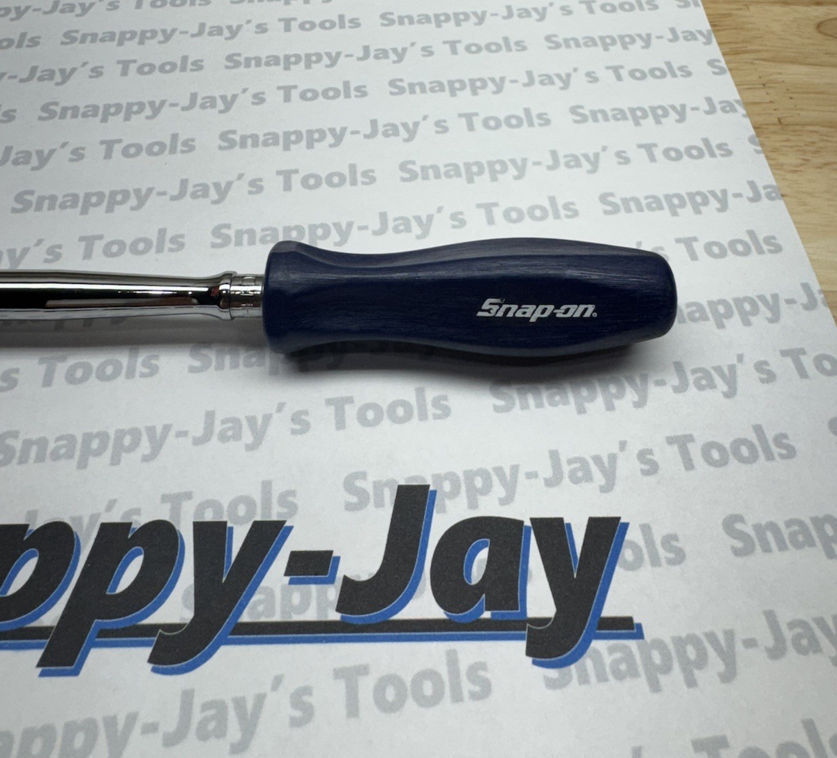 Snap-on Tools NEW CLASSIC BLUE Hard Grip 1/4″ Drive LONG Flex Ratchet THLFD72B