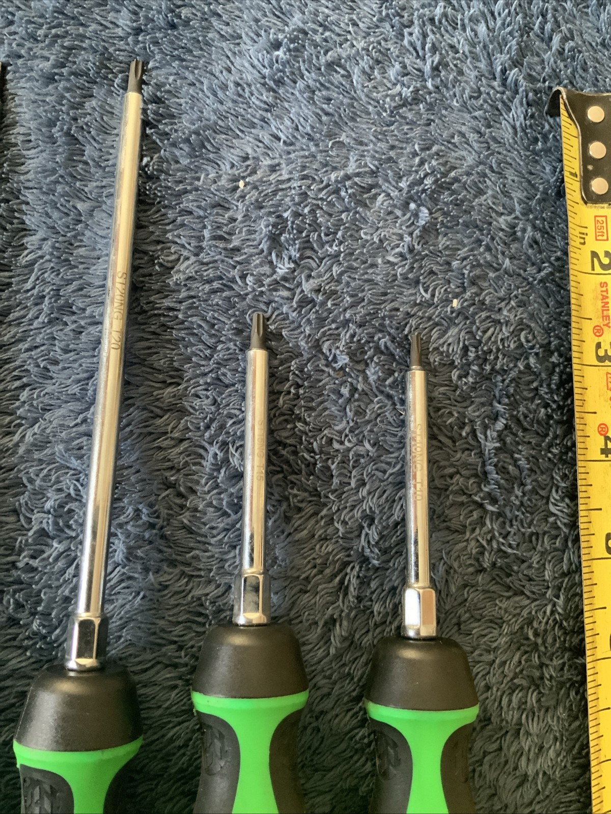Mac Tools 4pc Torx Screwdrivers, Green, Tt25, T20, T15, T10…….