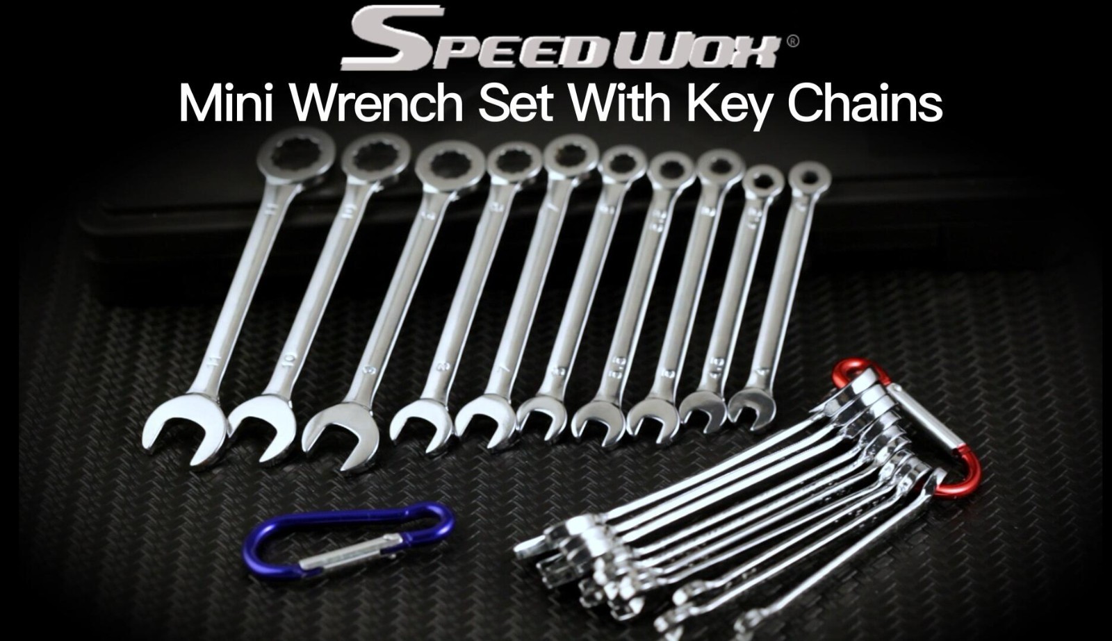 Mini Wrench Set Metric SAE – Open & Box End Combination Wrenches with Storage Po