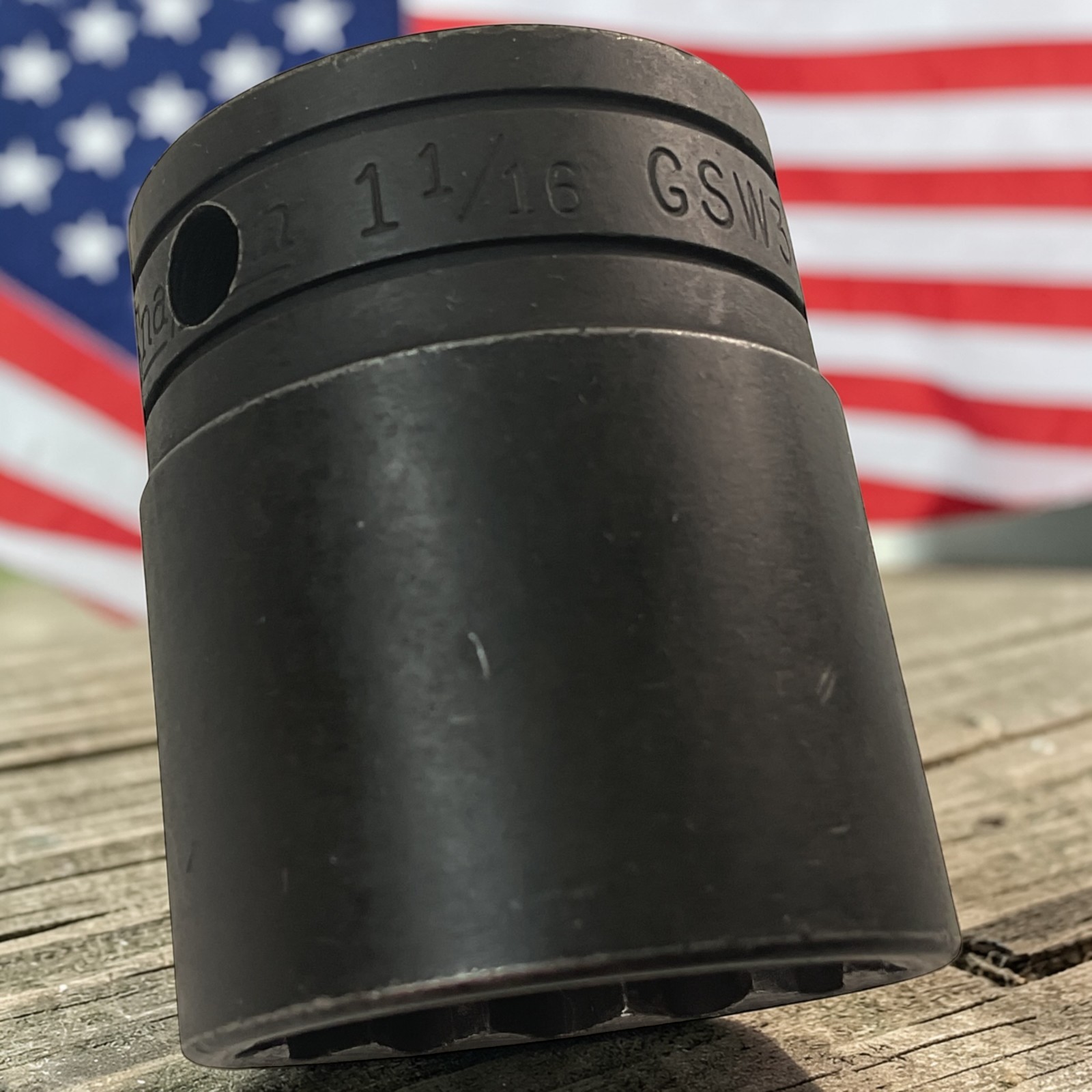 Snap-On Shallow Socket 1-1/16″ GSW341 1/2″ Drive 12 Pt As Pictured Mechanic Tool