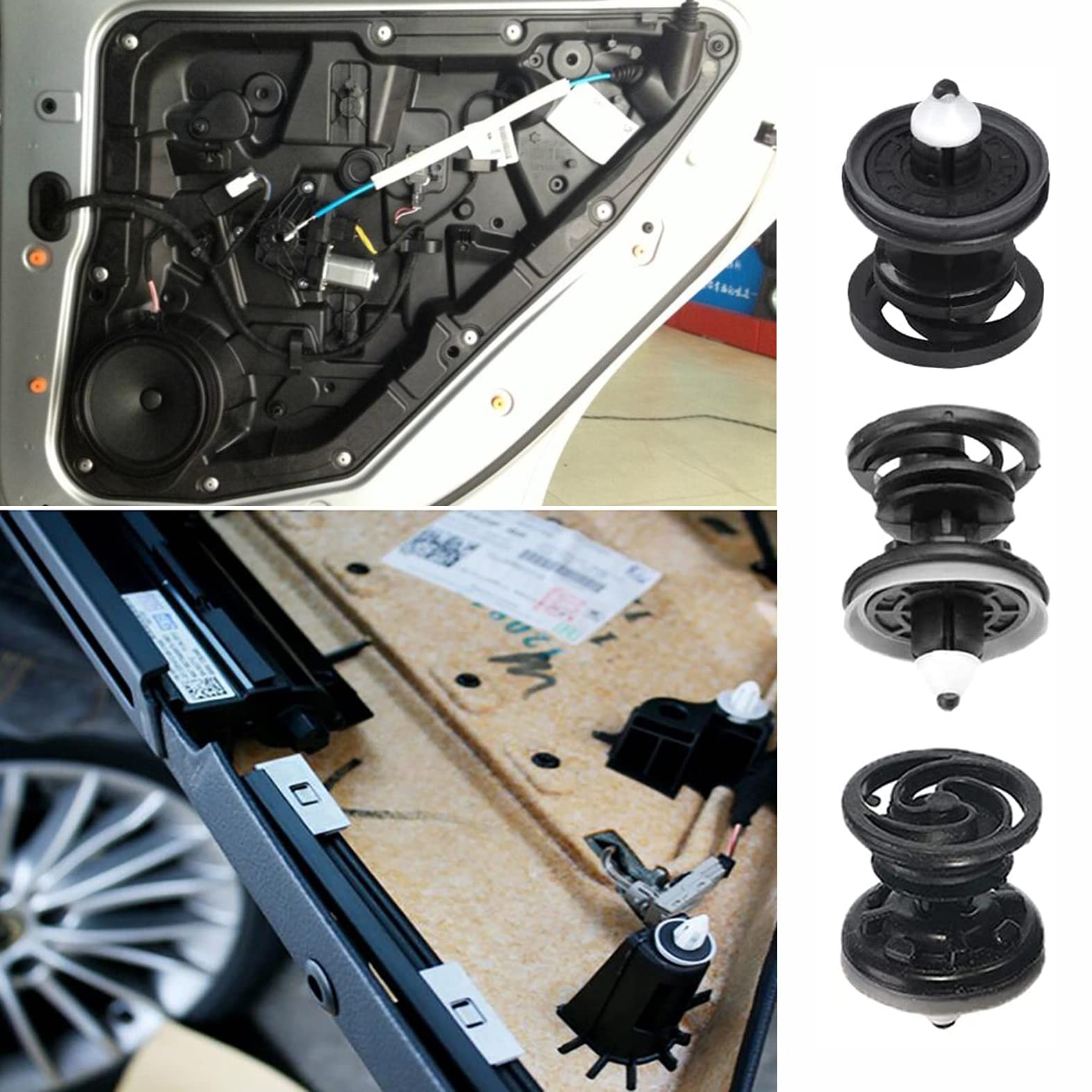 20 Pieces Car Interior Door Card Trim Clips Panel 23 millimeters, Black