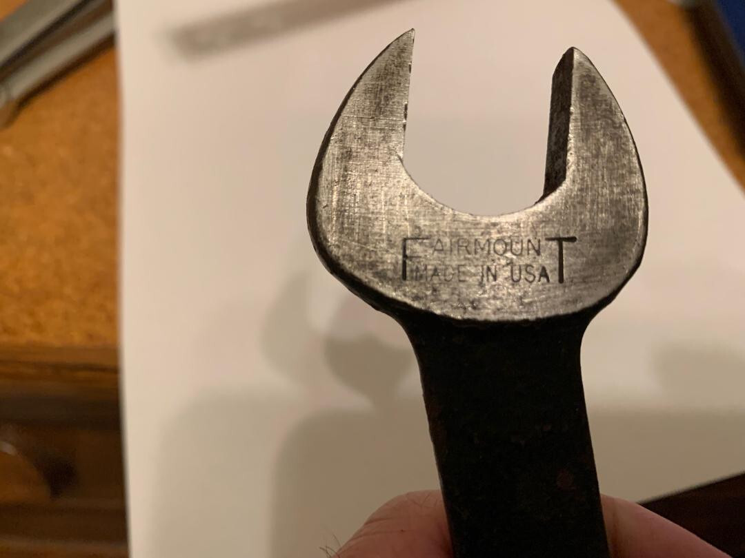 Rare/Vintage «FAIRMOUNT» 3/4in. x 5/8in. Double Open End Wrench  Made in USA