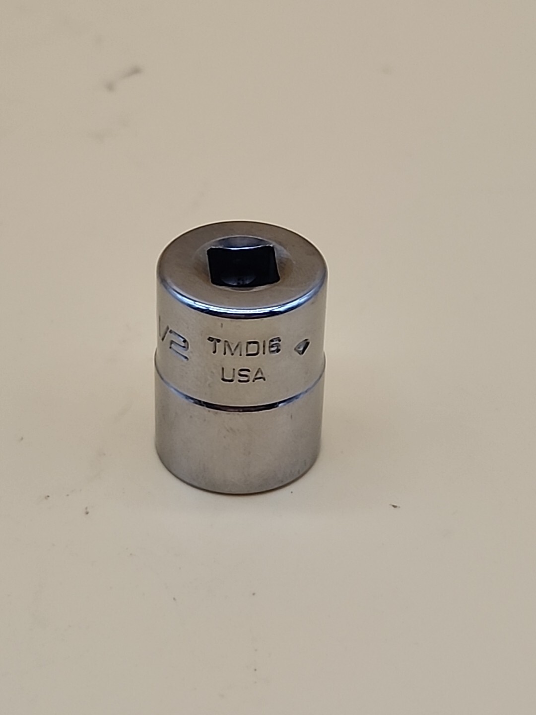 Snap-On Tools 1/4” Drive Chrome Shallow Standard SAE 12 Point 1/2″ Socket TMD16