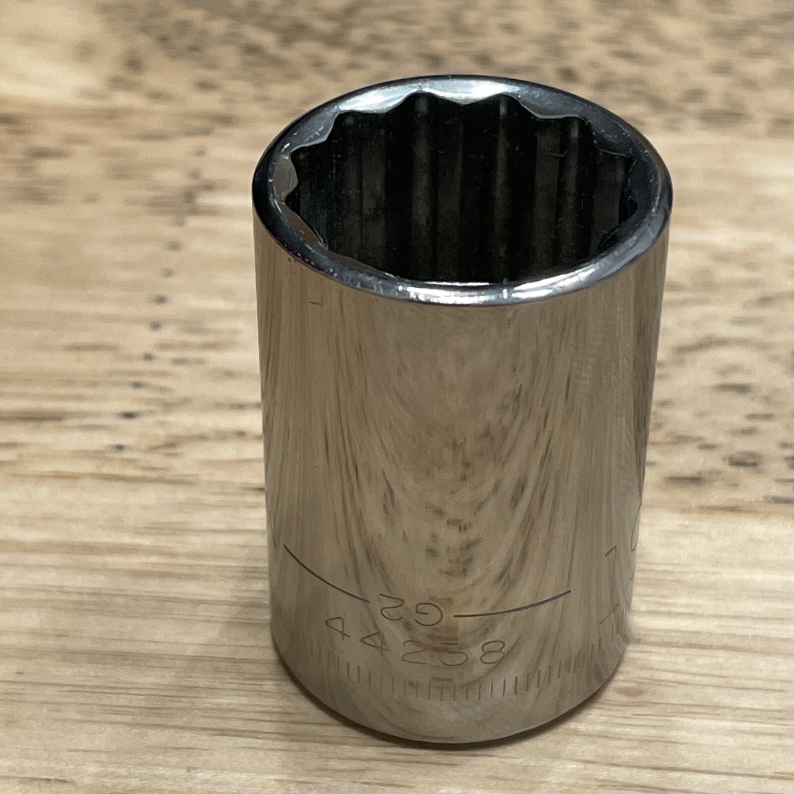 Craftsman 19mm Metric 1/2″ Drive 12 Point Shallow Socket Inverted G2 44238 USA