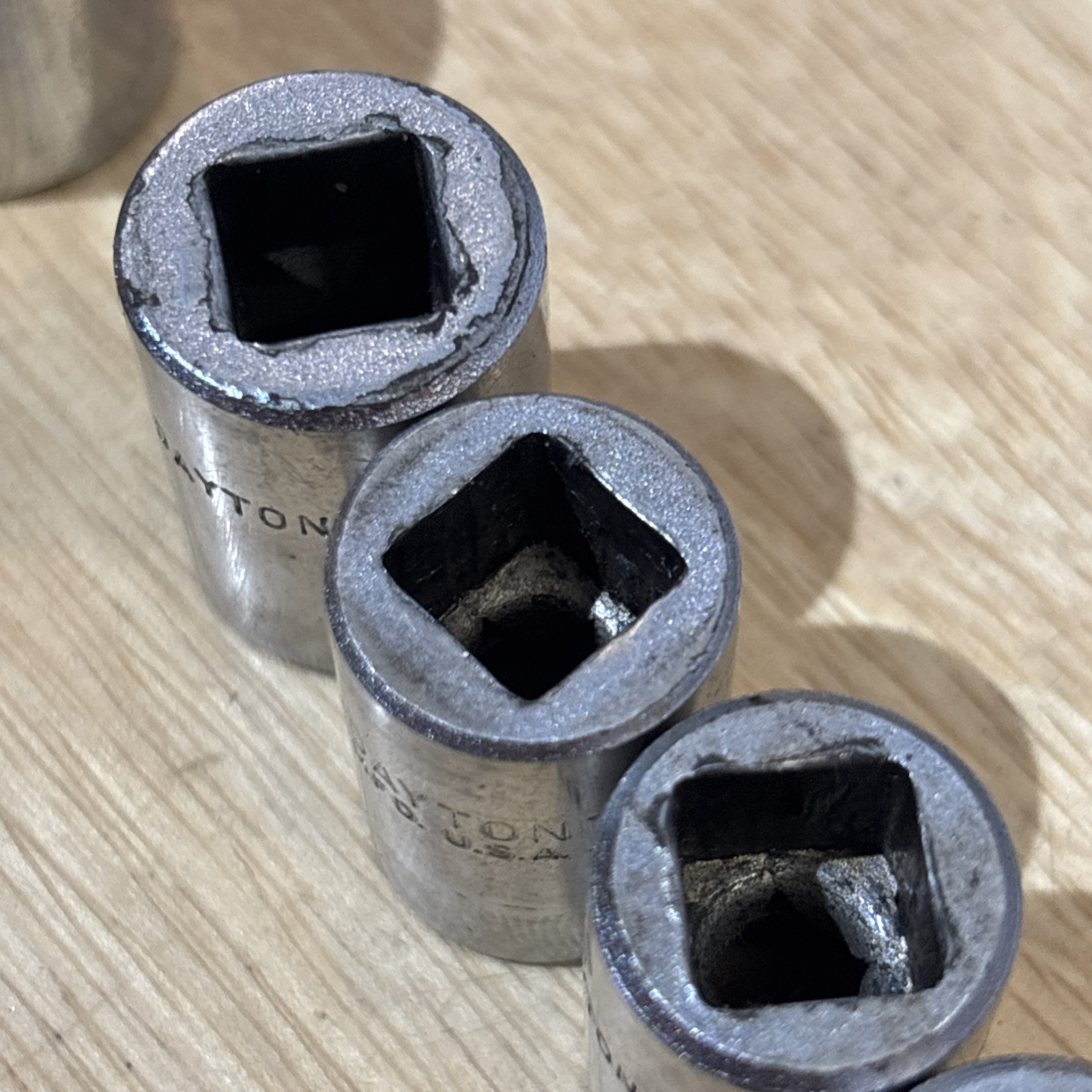 Dayton Metric Shallow Socket Set 3/8″ Drive 6 Point 7mm to 19mm USA READ!