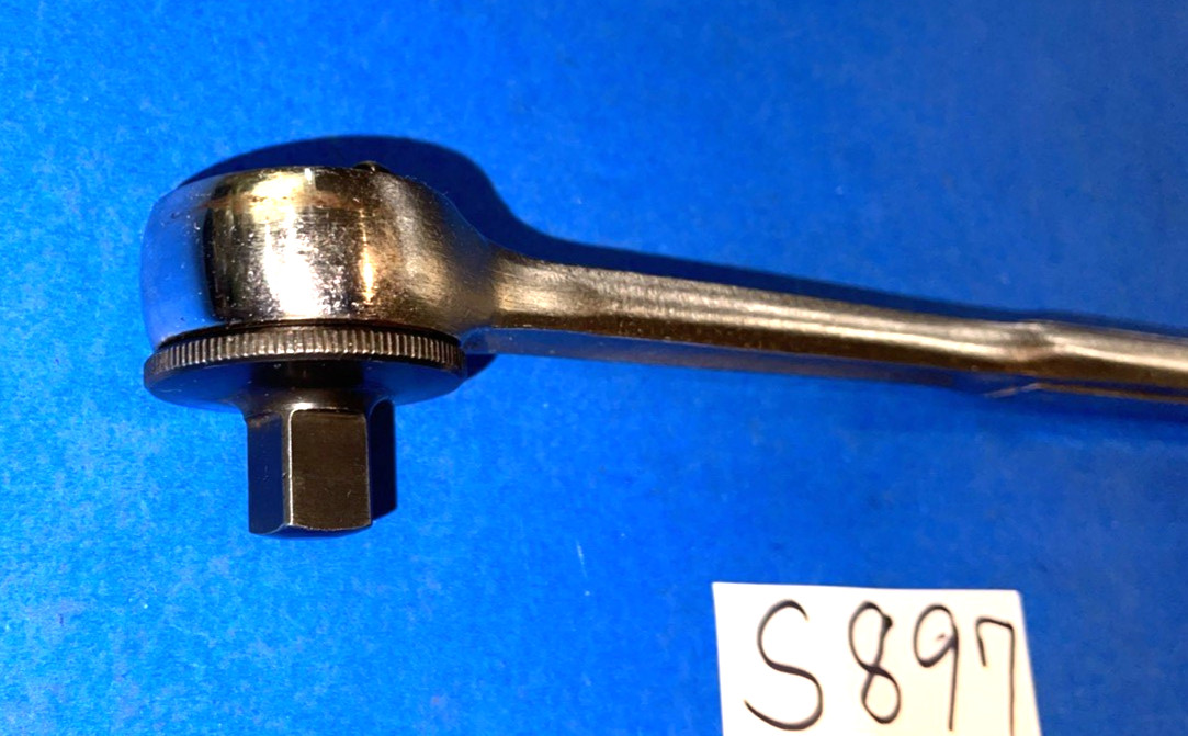 CRAFTSMAN TOOLS VINTAGE 1/2 DRIVE THUMB WHEEL SINGLE -V- RATCHET RARE