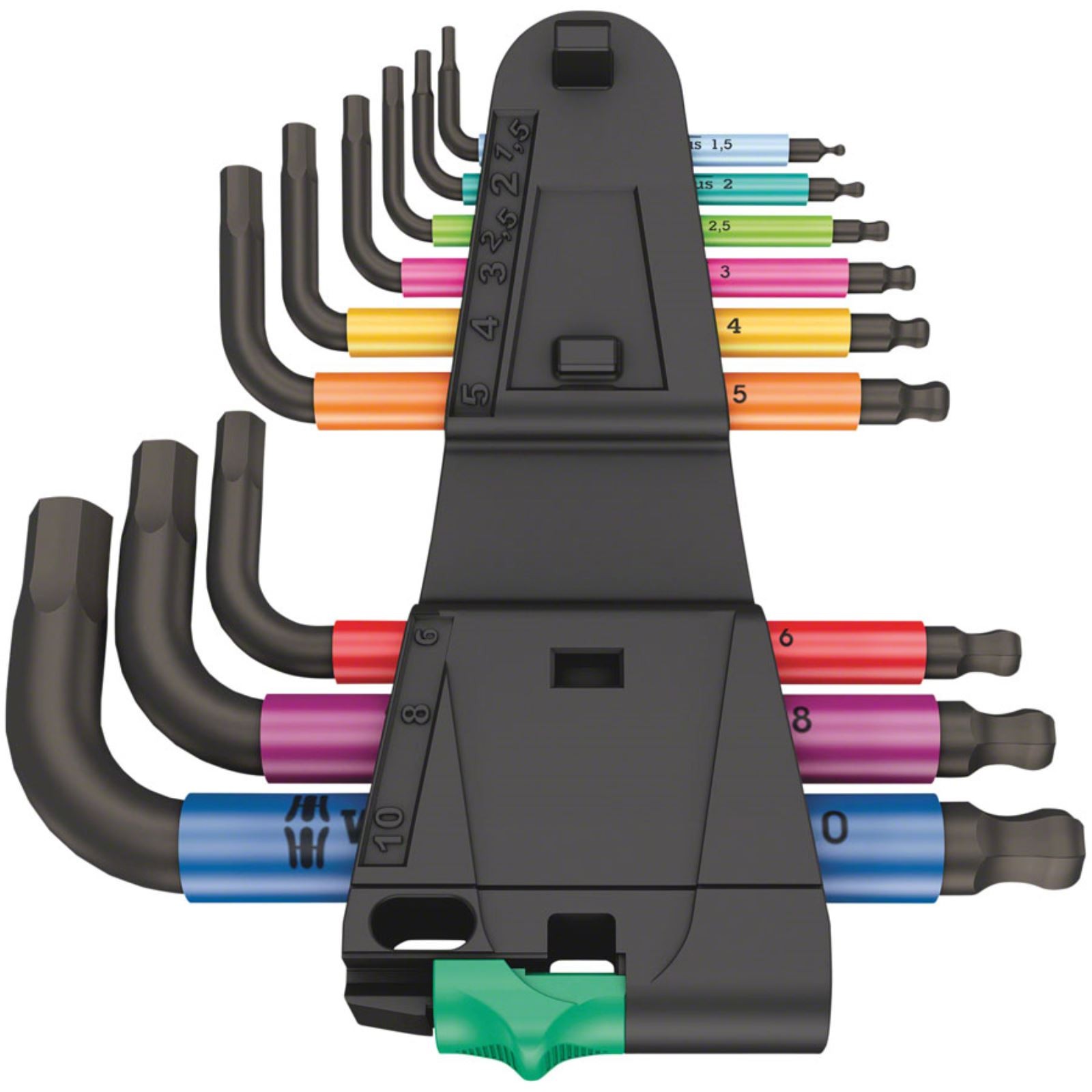 Wera 950 SPKS Short Hex Wrench Set Short Arm Metric – 9-Pieces 05133164001