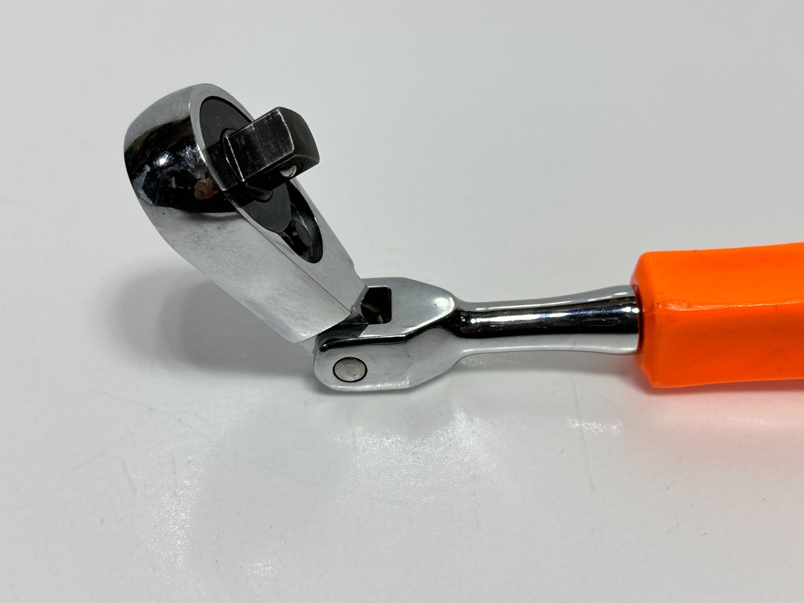 Cornwell Tools USA JRF36 3/8″ Drive Stubby ORANGE Hard Handle Flex Head Ratchet
