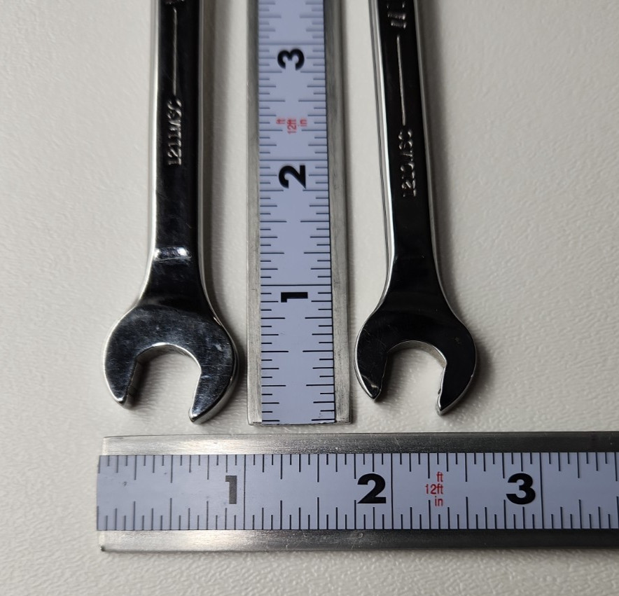 Lot of 2 Williams Supercombo Combination Wrench 10mm 1210MSC & 11mm 1211MSC USA