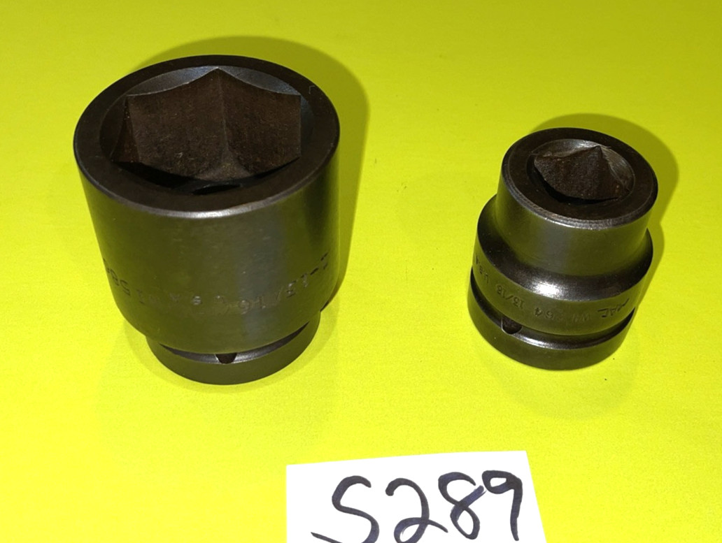 MAC TOOLS 2 PIECE 1 INCH DRIVE BUDD WHEEL IMPACT SOCKETS 13/16, 1-13/16