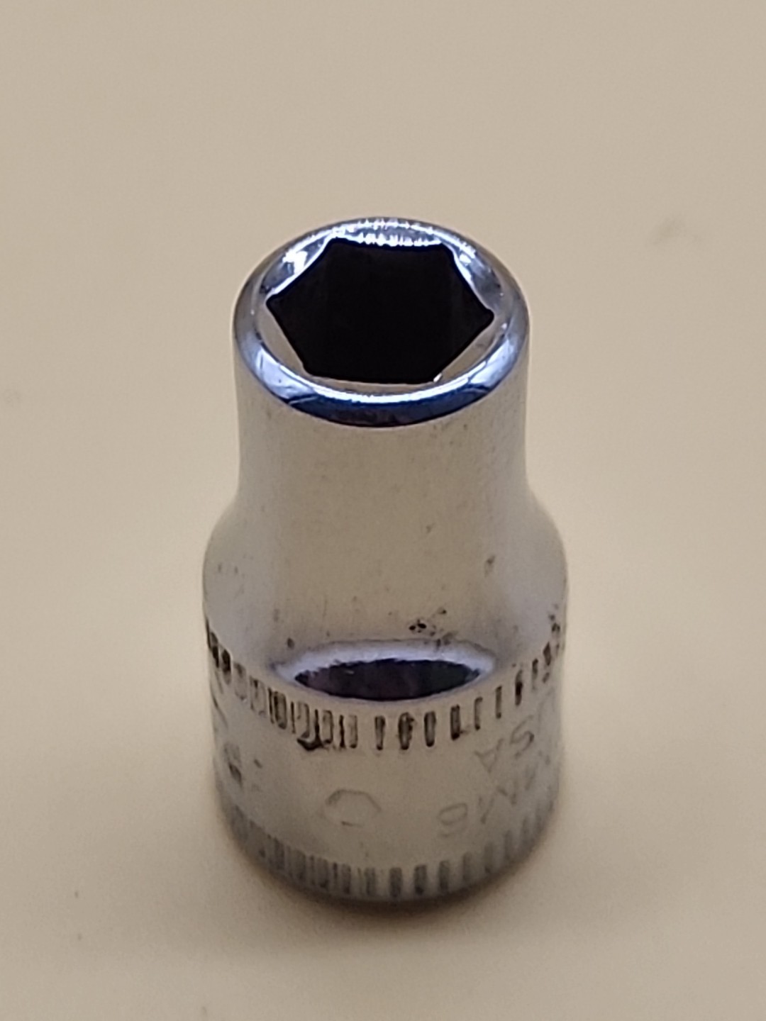 Snap-on Tools TMM6 1/4″ Dr 6 Pt Metric 6mm Shallow Chrome Socket USA