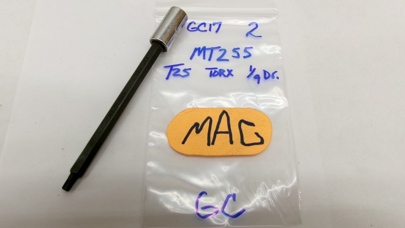 MAC tools 1/4″ drive T25 XL Torx Socket USA MT255 5 inches long Nice!