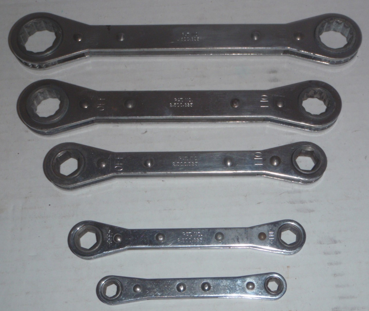 Mac Tools Ratcheting Wrenches Set. No. RBW50S Kit Bag No. KB145