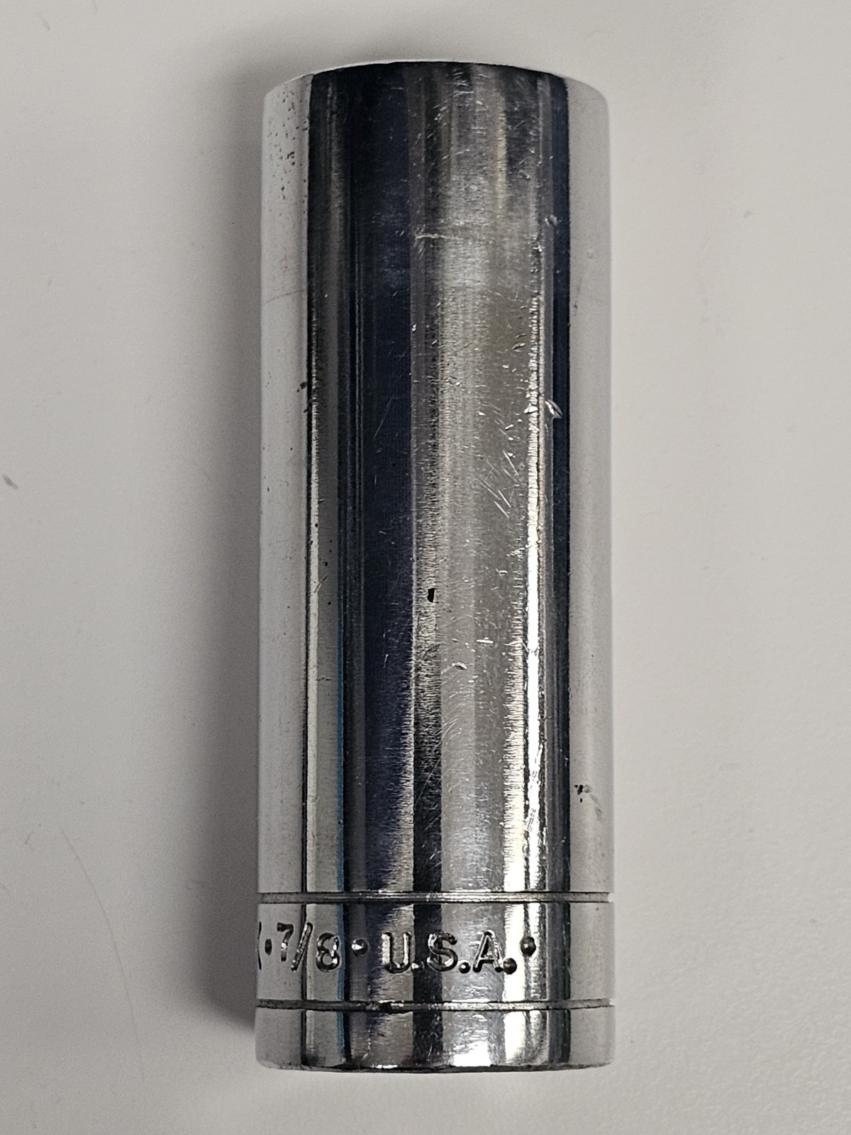 S-K TOOLS 41828 7/8″ Socket Chrome 1/2″ Drive Deep Well 6 Point USA 🇺🇸