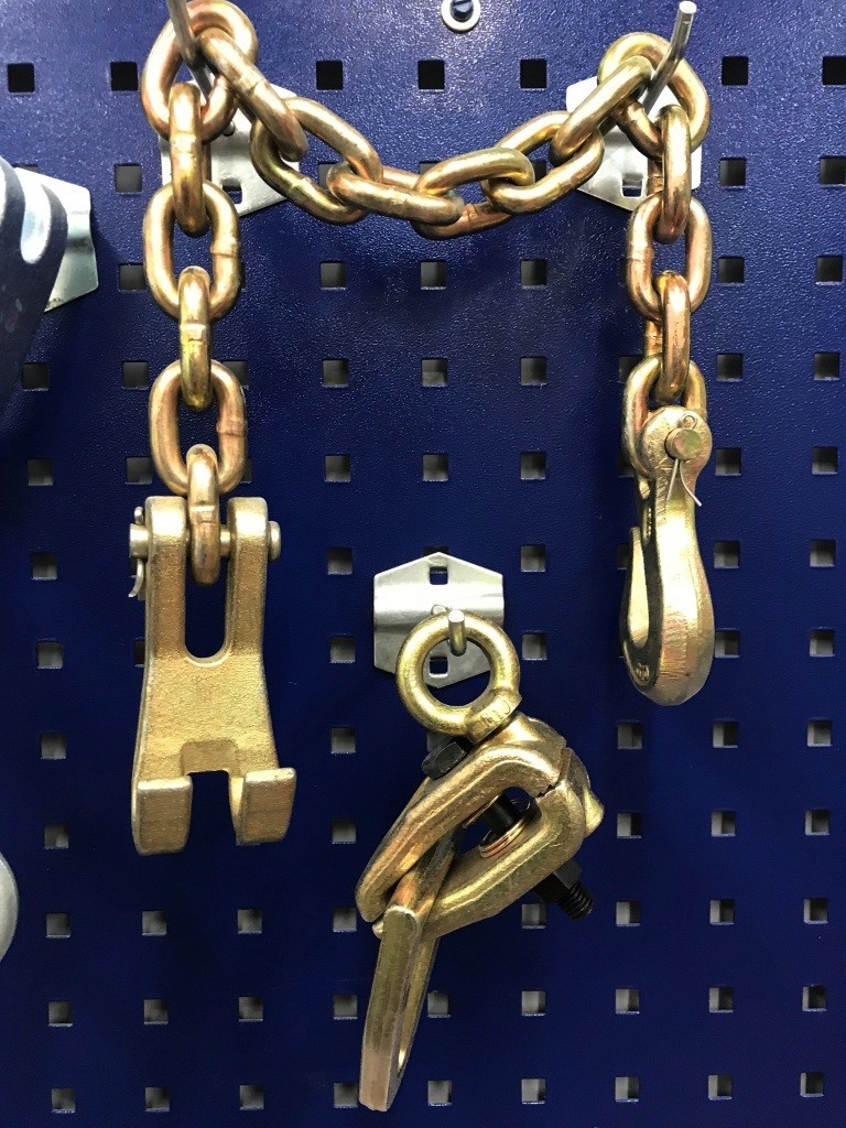 SET#74 – 7 PIECE AUTO BODY FRAME MACHINE TOOLS SET CLAMPS CHAIN HOOK CLAW